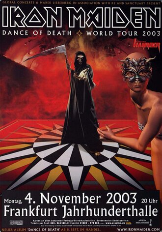 Iron Maiden - Dance Of Death, Frankfurt 2003 - Konzertplakat