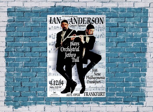 Ian Anderson - Plays Orchestra, Frankfurt 2004 - Konzertplakat