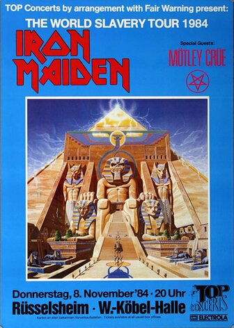 Iron Maiden - The World Slavery , Rüsselsheim 1984 -...