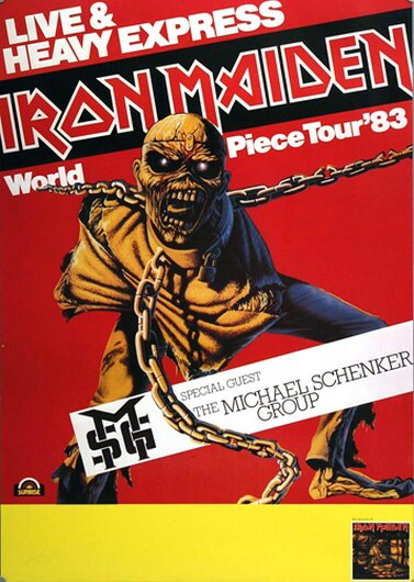 Iron Maiden - World Piece,  1983 - Konzertplakat
