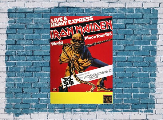 Iron Maiden - World Piece,  1983 - Konzertplakat