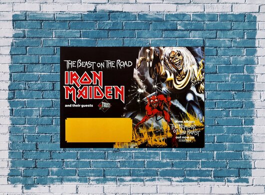 Iron Maiden - Beast On The Road,  1982 - Konzertplakat