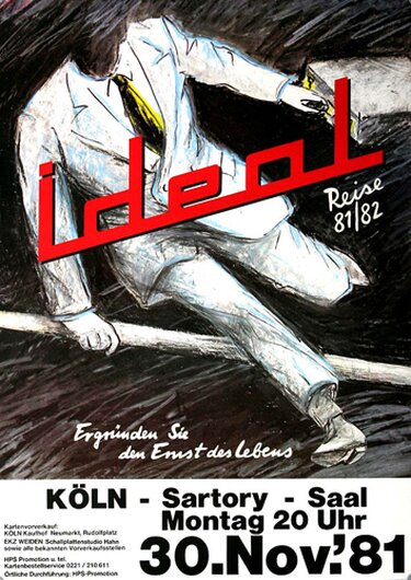 Ideal - Ideal Tour, Köln 1981 - Konzertplakat