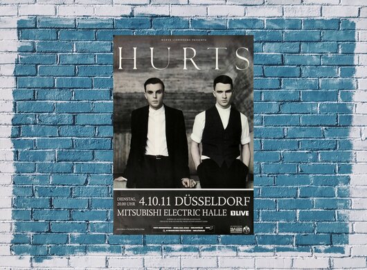 Hurts - Happiness , Düsseldorf 2011 - Konzertplakat