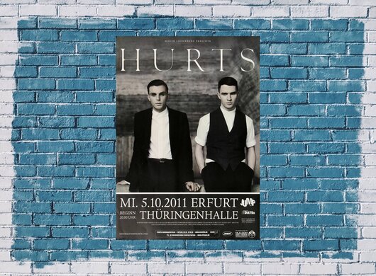 Hurts - Happiness , Erfurt 2011 - Konzertplakat