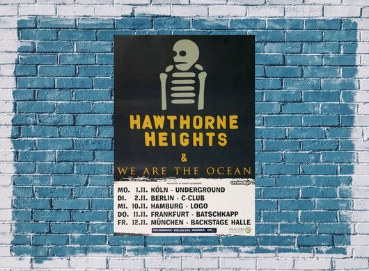 Hawthorne Heights - We Are The Ocean, Tour 2010 - Konzertplakat