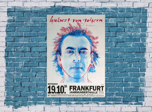 Hubert von Goisern - Federn, Frankfurt 2016 - Konzertplakat