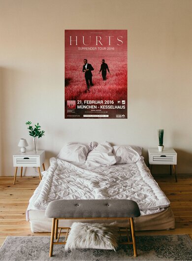 Hurts - Surrender , München 2016 - Konzertplakat