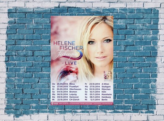 Helene Fischer - Farbenspiel, Tour 2014 - Konzertplakat