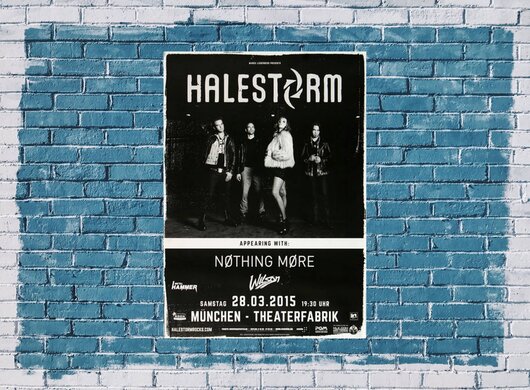 Halestorm - Apocalyptic , München 2015 - Konzertplakat