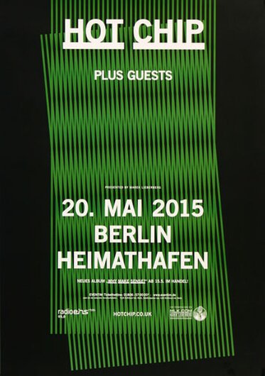Hot Chip - Why Make Sence, Berlin 2015 - Konzertplakat