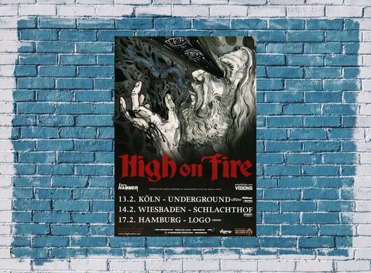 High On Fire - King Of Days, Tour 2013 - Konzertplakat