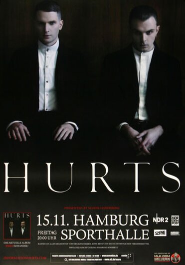 Hurts,Hamburg, Hamburg, 2013 - Konzertplakat