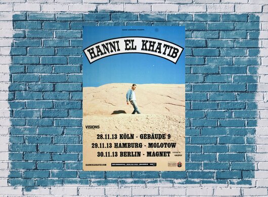 Hanni El Khatib - Head In The Dirt, Tour 2013 - Konzertplakat