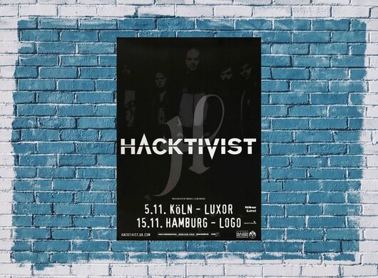 Hacktivist - Niggas In Paris,  Köln & Hamburg 2013 - Konzertplakat