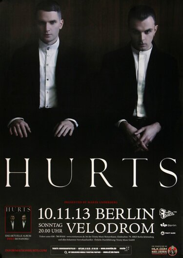 Hurts - Berlin, Berlin 2013 - Konzertplakat