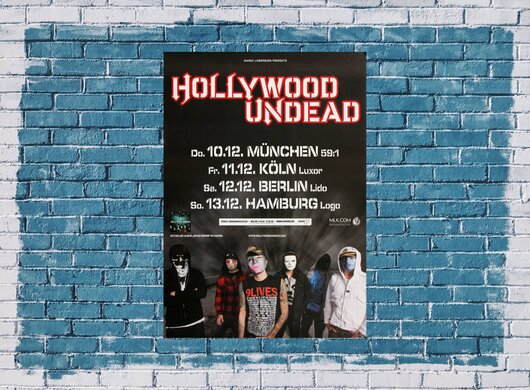 Hollywood Undead - Been To Hell, Tour 2009 - Konzertplakat