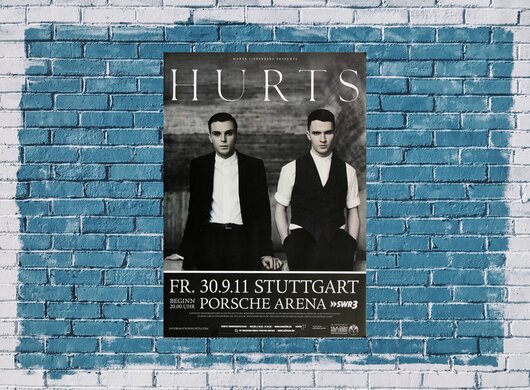 Hurts - Happiness , Stuttgart 2011 - Konzertplakat