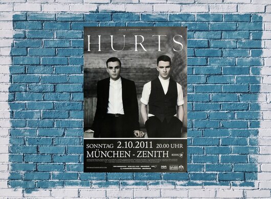 Hurts - Happiness , München 2011 - Konzertplakat
