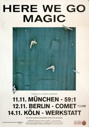 Here We Go Magic - Live In, Tour 2012 - Konzertplakat