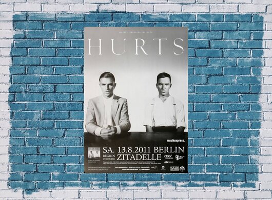 Hurts - Happiness , Berlin 2011 - Konzertplakat