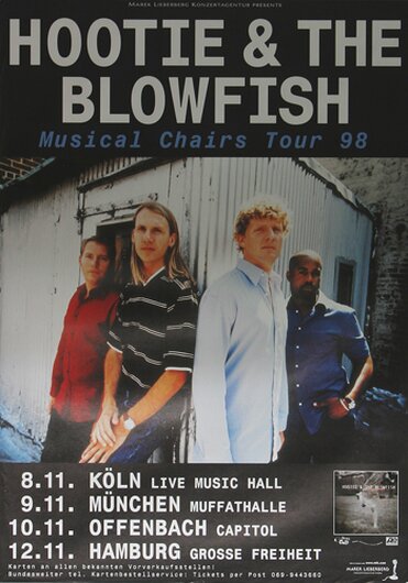 Hootie & The Blowfish - Musical Chairs, Tour 1998 - Konzertplakat