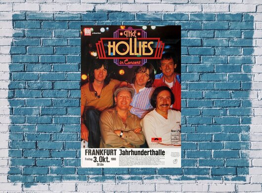 The Hollies - Buddy Holly, Frankfurt 1980 - Konzertplakat