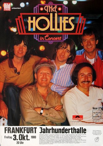 The Hollies - Buddy Holly, Frankfurt 1980 - Konzertplakat