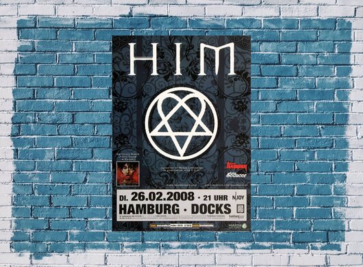 HIM - Venus Doom, Hamburg 2008 - Konzertplakat
