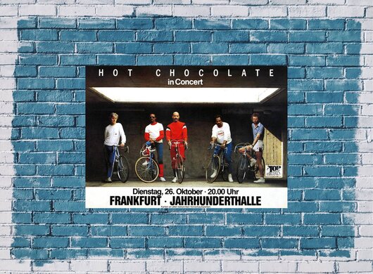 Hot Chocolate - Mystery, Frankfurt 1982 - Konzertplakat