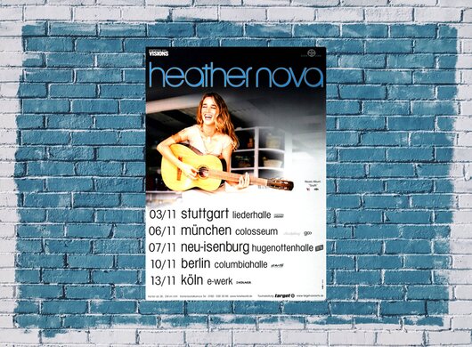 Heather Nova - South, Tour 2001 - Konzertplakat