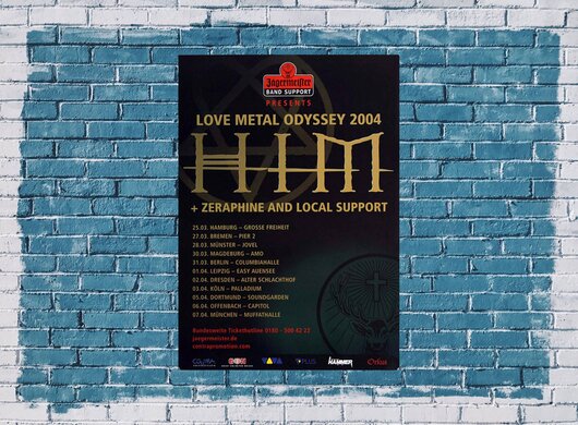 HIM - Love Metal Odyssey,  2004 - Konzertplakat