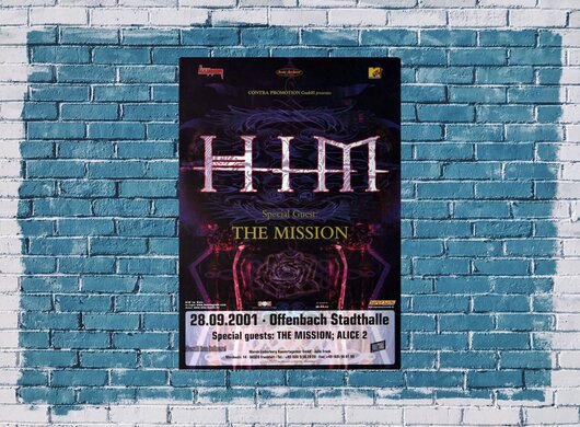 HIM - Enhanced, Frankfurt 2001 - Konzertplakat