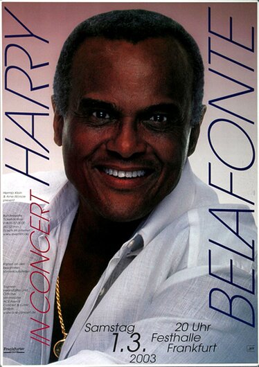 Harry Belafonte - The Concert, Frankfurt 2003 - Konzertplakat