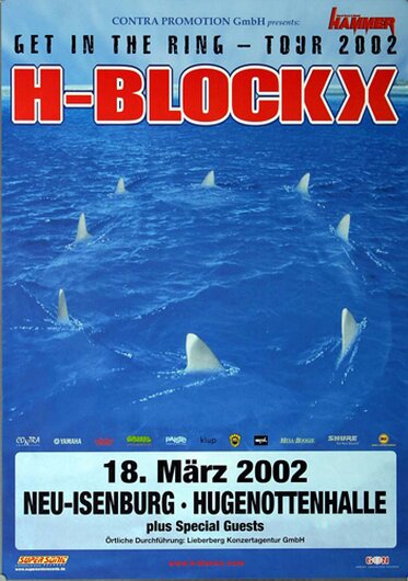 H BlockX - Get In The Ring, Neu-Isenburg, 2002, Konzertplakat