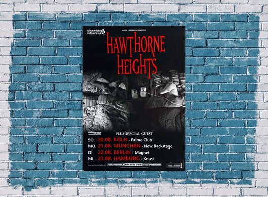Hawthorne Heights - Louder Now, Tour 2006 - Konzertplakat