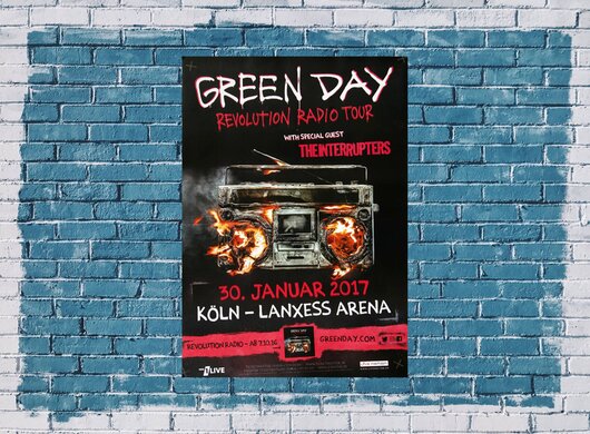 Green Day - Revolution Radio , Köln 2017 - Konzertplakat