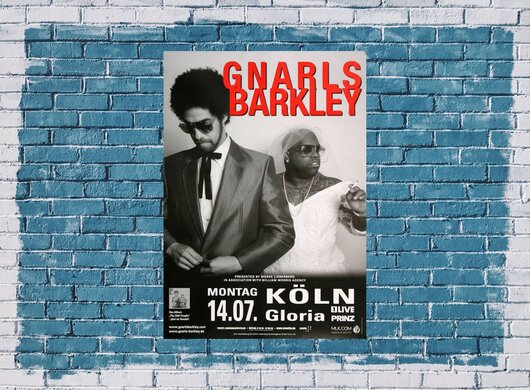 Gnarls Barkley - Crazy, Köln & Berlin 2008 - Konzertplakat