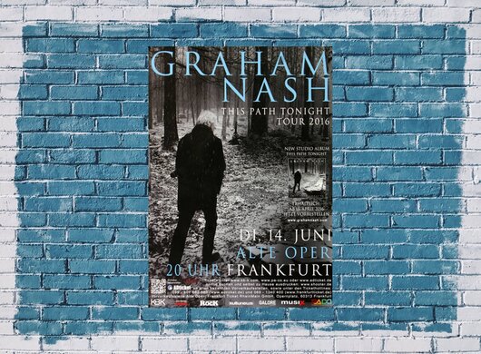 Graham Nash - This Path Tonight, Frankfurt 2016 - Konzertplakat