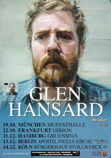 Glenn Hansard - Rhythm And Repose, Tour 2012 - Konzertplakat