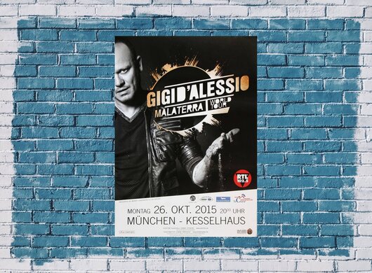 Gigi DAliessio - Malaterra , München 2015 - Konzertplakat