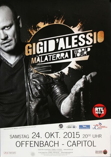 Gigi DAliessio - Malaterra , Frankfurt 2015 - Konzertplakat