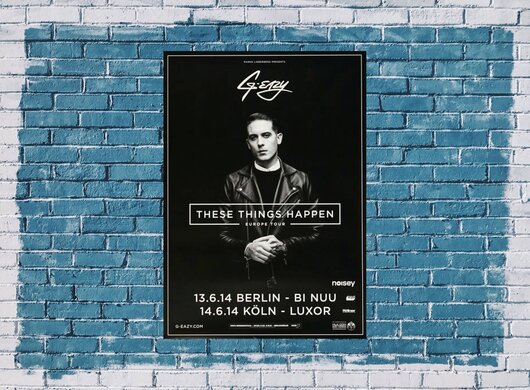 G-Eazy - I Mean It, Berlin & Köln 2014 - Konzertplakat