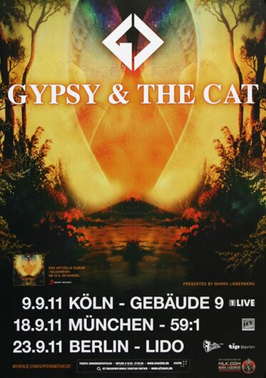 Gypsy & The Cat - Gilgamesh, Tour 2011 - Konzertplakat