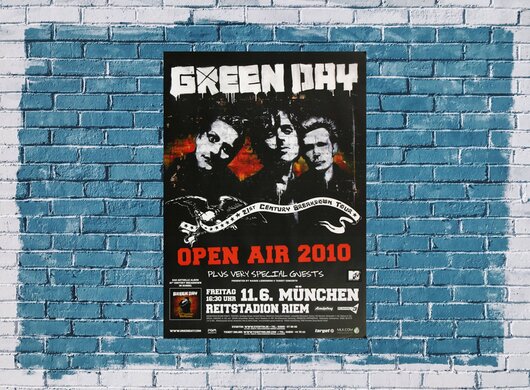 Green Day - München Live, MUC, 2010 - Konzertplakat