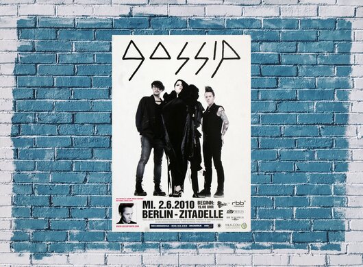 Gossip - Live In Berlin, Berlin 2010 - Konzertplakat