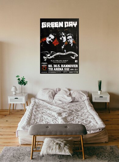 Green Day - Live In Hannover, Hannover 2010 - Konzertplakat