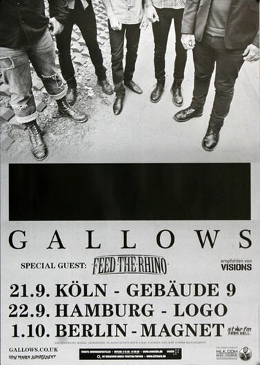 Gallows - Victim Culkture, Tour 2012 - Konzertplakat