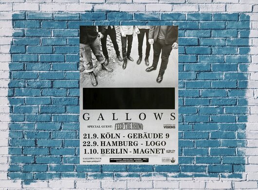 Gallows - Victim Culkture, Tour 2012 - Konzertplakat