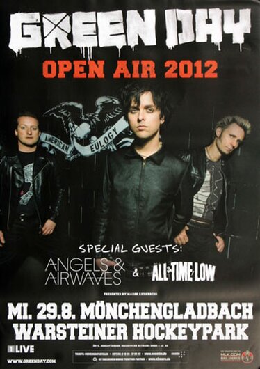 Green Day - Uno , Mönchengladbach 2012 - Konzertplakat